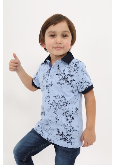 Toontoy Kids Toontoy Erkek Çocuk Desenli Tişört Mavi