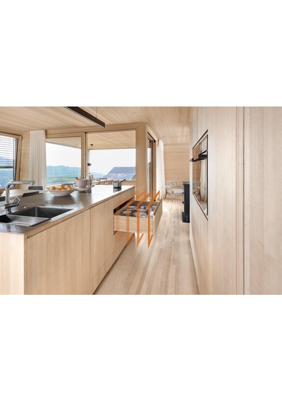 760h5500s Blum Movento Çift Açılım Frenli Ray 55 Cm-5442 Gümüş