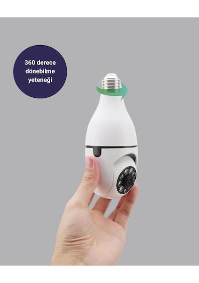 Akıllı Duy Kamera 360 Derece Dönebilir Ve Ptz Teknolojili Genel
