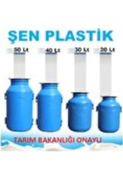 Süt Güğümü Içi Beyaz 40 Litre Şen Plastik Açık Mavi