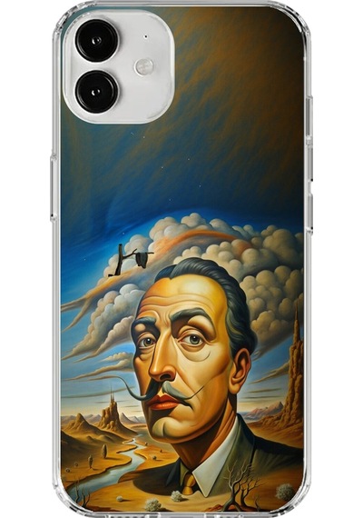 Apple Uyumlu iPhone 12 Şeffaf Kılıf Salvador Dali Tasarımlı