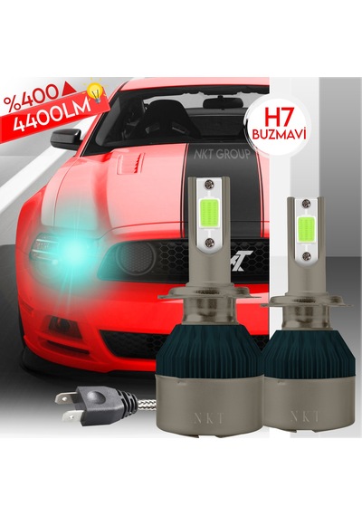 H7 Ice Blue Buz Mavi Led Xenon Far Ledi Led Zenon Far Ampulü