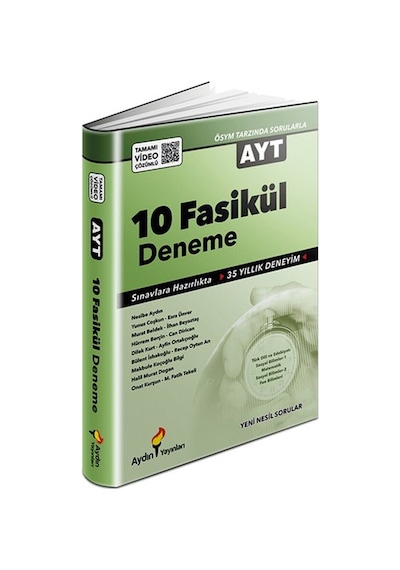 Aydın Yayınları AYT 10 Fasikül Genel Deneme