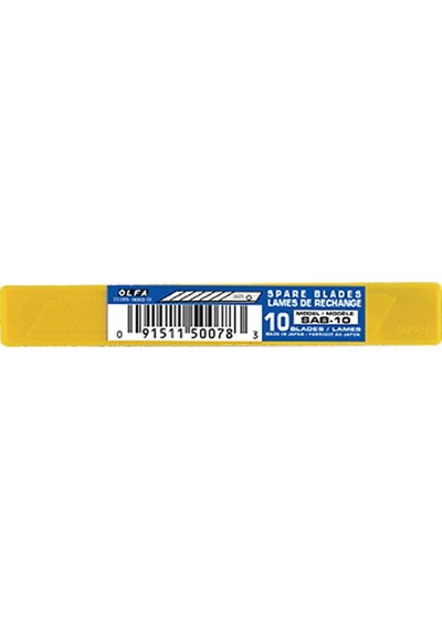 Olfa Sab-10 Sac-1 Dar Maket Bıçağı Yedeği 10 Lu