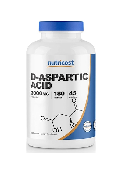 Nutricost Daa D-aspartic Acid Capsules 180 Capsules 3000mg...