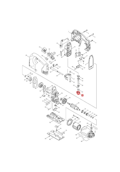 Makita 4340FCT Bıçak Tutucu Ürün Kodu 310136-0
