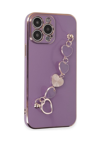Ilkeshop Newface Apple iPhone Uyumlu 13 Pro Kılıf Esila Silikon - Mor