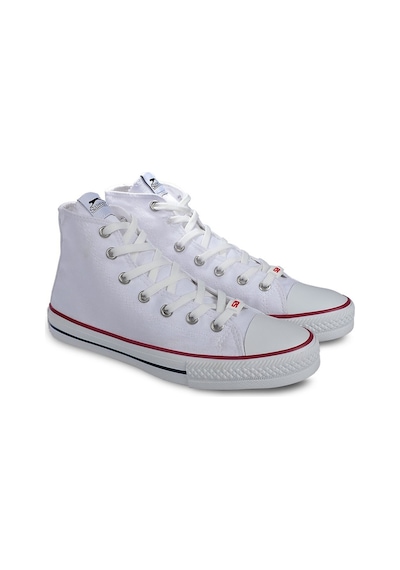Slazenger School Erkek Bilekli Beyaz Keten Sneaker Spor Ayakkabı Beyaz