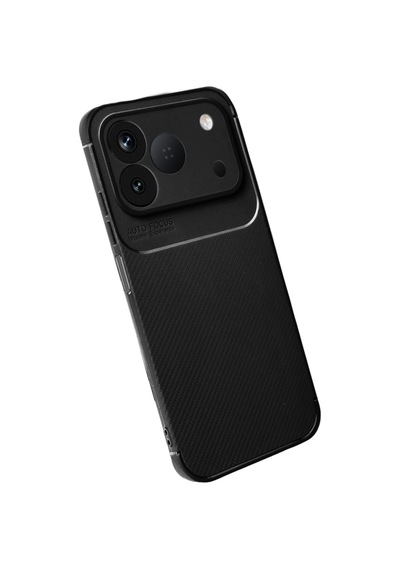 Tecno Spark 50 4g Kılıf Karbon Silikon Case Siyah