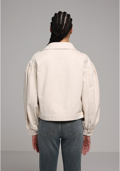 Colin's Colins Oversize Fit Düğmeli Astarsız Kadın Ecru Denim Ceket Cl1079821 Q1.v1 Dn44909 Denim