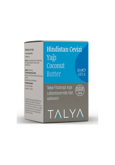 Talya Soğuk Sıkım %100 Saf ve Doğal Katı Hindistan Cevizi Yağı 150 ML