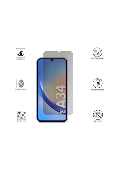 Samsung Galaxy Uyumlu A34 İle  Hayalet Ekran Koruyucu