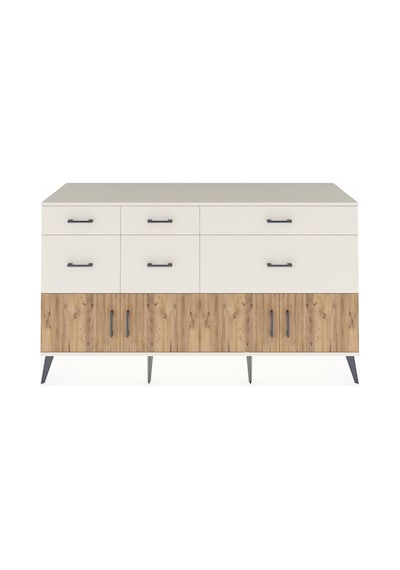 Kronos Konsol Tek Raflı 6 Çekmeceli 4 Kapaklı 176x59x99 Aytaşı-ça Aytaşı-çam/aytaşı