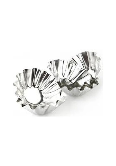 Metal Küçük 6 Parça Kek Kapsülü Bx40 Renkli