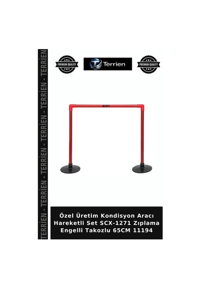 Özel Üretim Kondisyon Aracı Hareketli Set Scx-1271 Zıplama Engelli Takozlu 65cm 11194 Çok Renkli