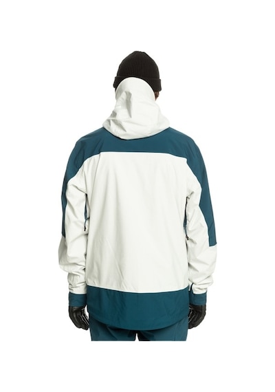 Quiksilver Ultralight Erkek Gri Snowboard Ceketi Siyah