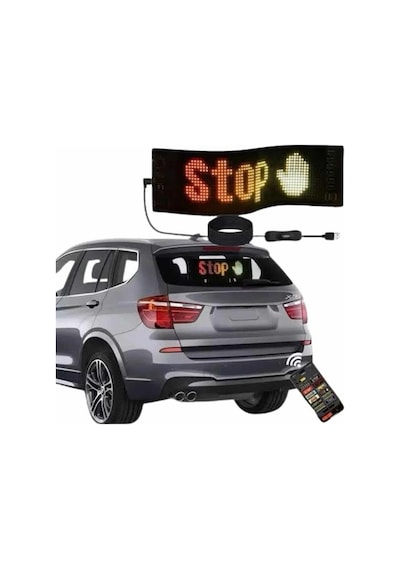 Digital Araba Yazısı Ekran Matrix En Büyük Boy Matrix Led Panel 19 96 Pıxel Açık Lacivert