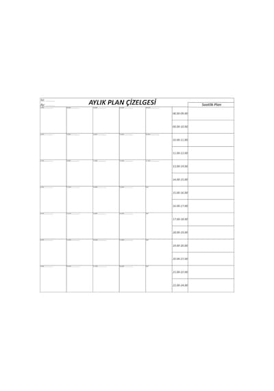 Aylık Planlayıcı Manyetik Duvar Stickerı Takvim Plan Çizelgesi Timya/go1395 204617 Siyah