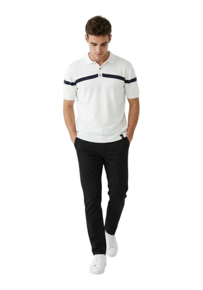 Cazador Erkek T-shirt Caz.34235 Ekru