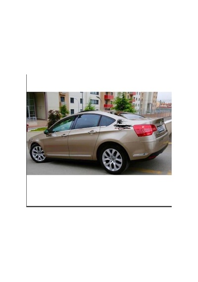 Citroen C5 Krom Cam Çıtası 2008 ve Sonrası 6 Parç Paslanmz Çelik
