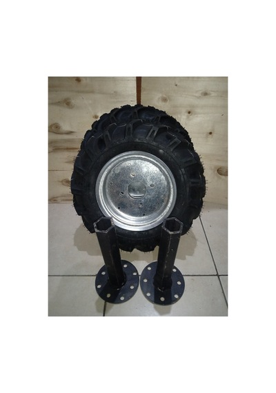 Bolat Çapa Makinesi Lastik Takımı 400x8 27 Mm Aks