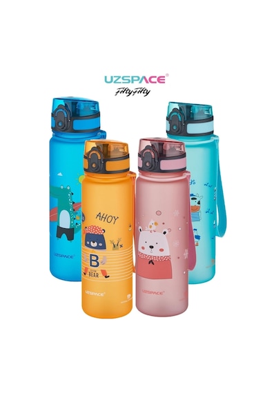 Uzspace Figürlü 500 ml Tritan Çocuk Su Matarası