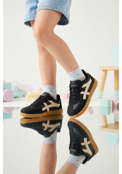Dark Seer Kids Ds K Ruby Sneaker Günlük Spor Ayakkabı Siyah-bej