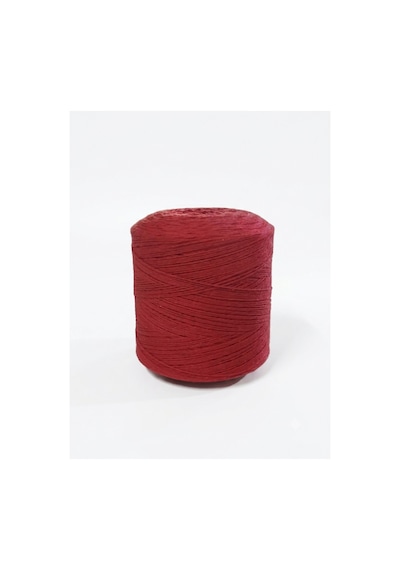 1 Kg Pamuklu El Örgü İpi Runner İpi- Amigurumi Koton İp Punch İpi Motif Kırmızı Renk