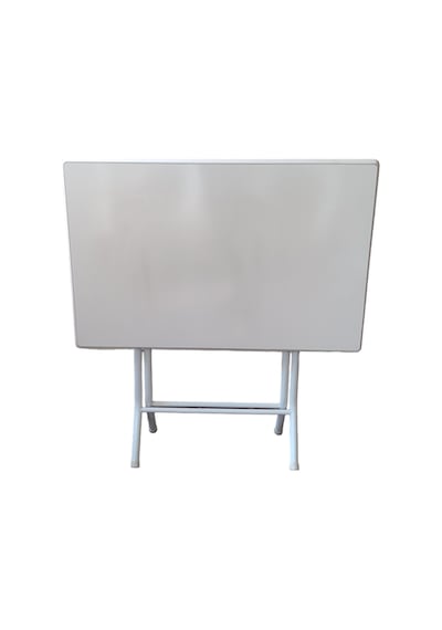 Katlanır Masa 60x90 Beyaz Döküm Kenar