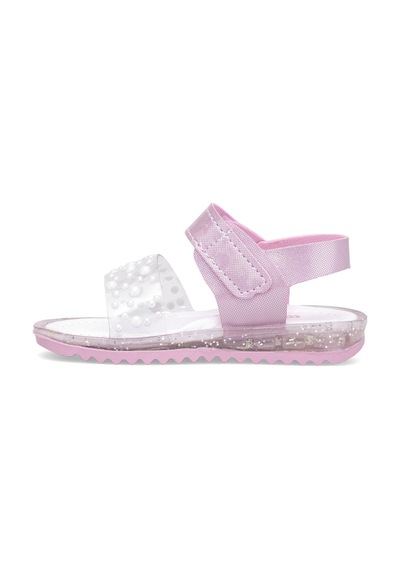 Elit Şa-b-036-25y Bebe Kız Çocuk Düz Sandalet Pembe Pembe