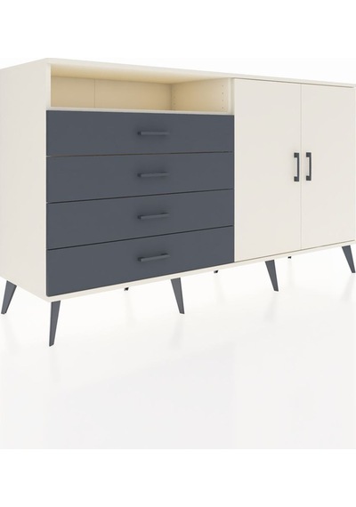 Hyperion Konsol 3 Raflı 4 Çekmeceli 2 Kapaklı 176x44x99 Aytaşı-ay Aytaşı-aytaşı/antrasit Hyperion Konsol 3 Raflı 4 Çekmeceli 2 Kapaklı 176x44x99 Aytaşı-ay Aytaşı-aytaşı/antrasit