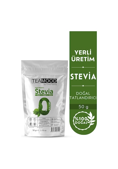 Teamood Stevia Doğal Tatlandırıcı Şeker Otu Yaprağı 50 G