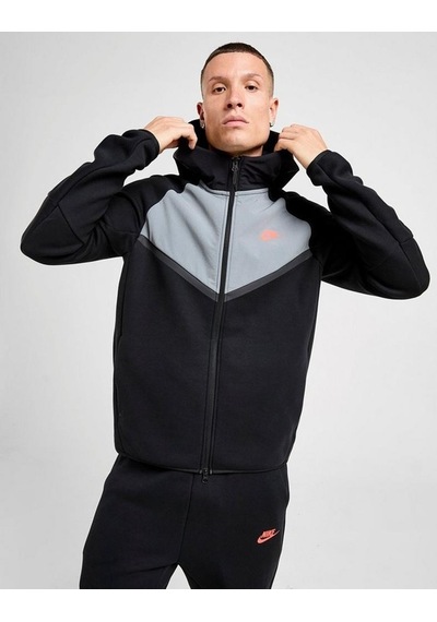 Nike Tech Fleece Mix Wr Hoodie Erkek Ceket-sportxstore Siyah