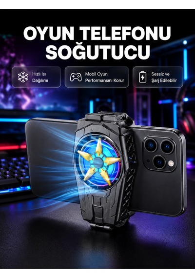 Taşınabilir Şarjlı Telefon Soğutucu Sessiz Fan Motoru İle Yüksek Performans Koruma - Lisinya Standart