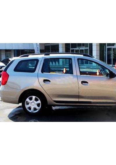 Ebal Otomotiv Dacia Logan MCV Krom Cam Çıtası 4 prç. 2013 Üzeri P. Çelik