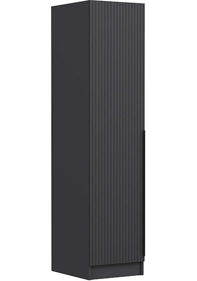 Minar Kale 1 Kapaklı Raflı Dolap Ant - Ant Çizgili Mebran 210cm