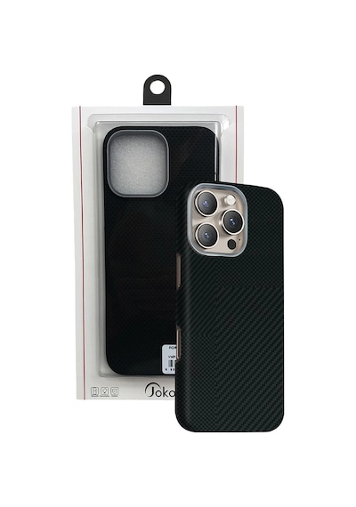 Joko - 504 - Apple Apple iPhone Uyumlu 15 Pro Max Volt Magsafe Kapak - Glblseme - - Siyah Sıyah