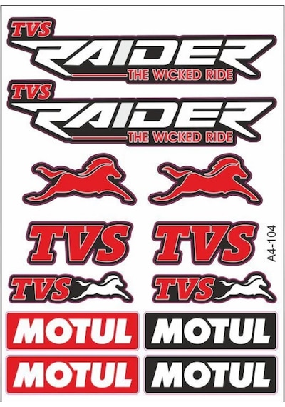 Raıder 125 Sticker Seti Kırmızı