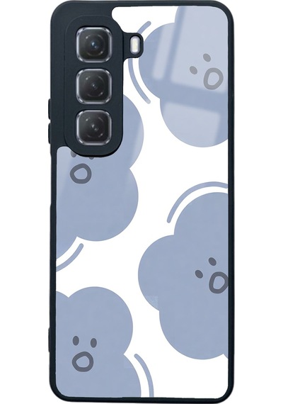 İnfinix Hot 50 Cloud Face Tasarımlı Glossy Telefon Kılıfı Çok Renkli