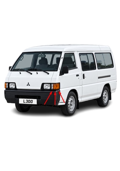 Mitsubishi L300 1987-1997 Arası Depo Sağ Ve Sol Far Çerçeveli Sinyal Lambası Mb527293 / Mb527294