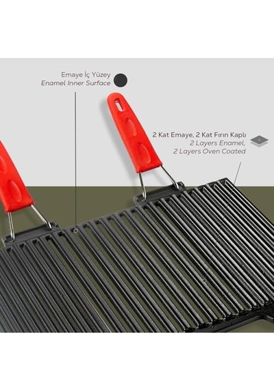 Volkanik Taş Izgara 24 X 39 Cm Çok Renkli