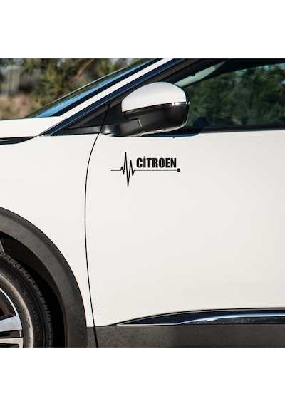Citroen C8 Sticker Sol Sağ Yan Ayna Altı Araç Markalı Sticke