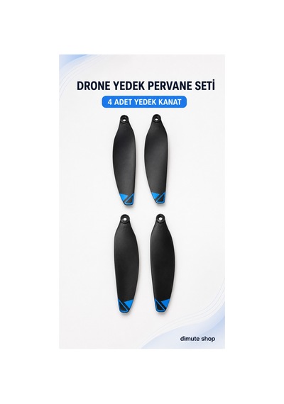 Drone Pervanesi 4 Adet Yedek Kanat Seti 6.5cm X 1.5cm - 904092133