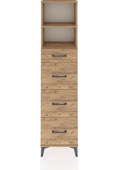 Arges Dolap 2 Raflı 4 Çekmeceli 44x30x182 Çam-çam Çam Arges Dolap 2 Raflı 4 Çekmeceli 44x30x182 Çam-çam Çam