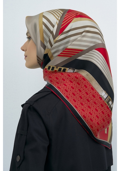 Armine Saf İpek Sura Eşarp-2026 İlkbahar-yaz- 952100d Kırmızı