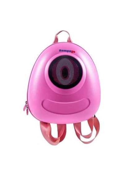 Zampago Big Eye Led Işıklı Çocuk Sırt Çantası 10.000 Mah Powerbank Hediyeli Zg-kıd1-p Pembe