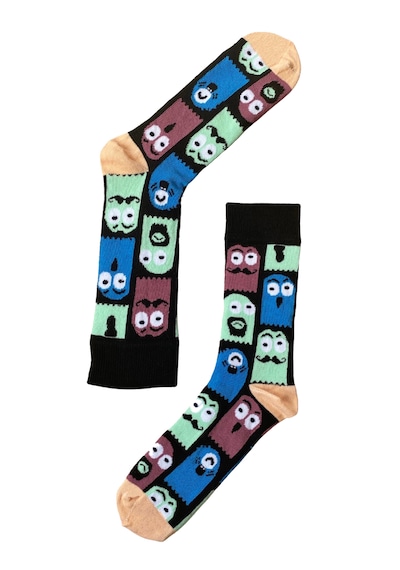 The Socks Company 3'lü Desenli Erkek Çorap Set 22kdcr985p Çok Renkli