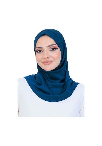 Modish Group Hazır Başörtü Pratik Tak Çıkart Kadın Günlük Şal Hafif Kırışmaya Dayanıklı Lacivert