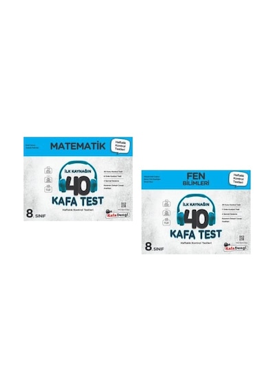 Kafadengi 8. Sınıf Lgs Matematik Fen Bilimleri Kafa Test Seti 2 K