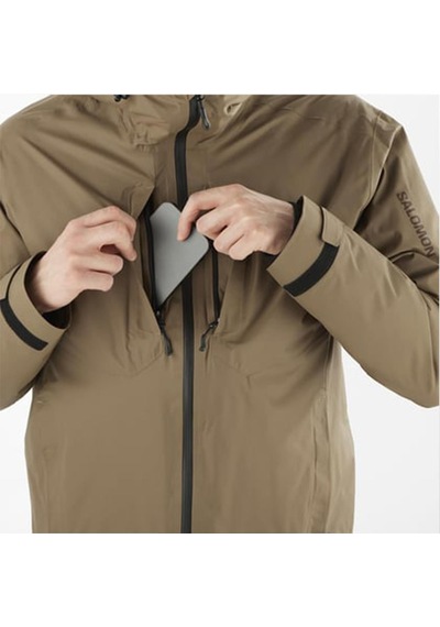 Salomon C23531 Patroller 3ın1 Down Jkt Erkek Outdoor Montu - Kahverengi Kahverengi